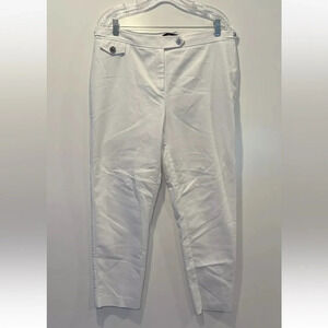 Karl Lagerfeld Womens White Dress Pants Size 14 (1400)